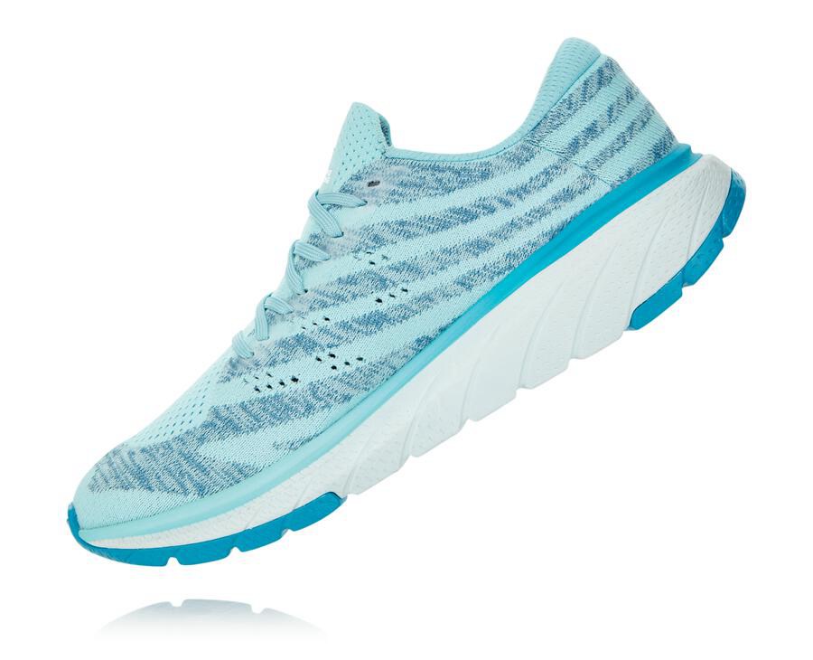 Zapatos Para Caminar Hoka One One Mujer Azules - Cavu 3 - QCYF25643